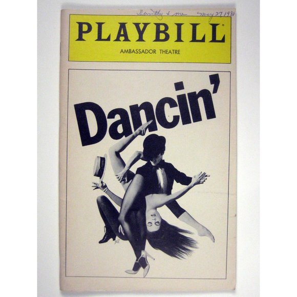Dancin Playbill 1981 Broadhurst Theatre Bruce Davis Lisa Embs Bill Hastings - Picture 1 of 9